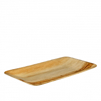 Flache Platte aus Palmenblatt 24 x 16 cm
